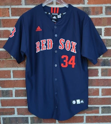 Camiseta Adidas MLBPA Youth (18-20) Boston Red Sox Ortiz 34 azul manga curta - Imagem 1 de 4