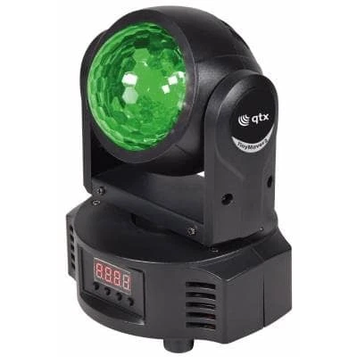 QTX TinyMover 2-in-1 40W LED Moving Head Ball & Wash Effect Light DJ Disco Party - Image 1 of 4