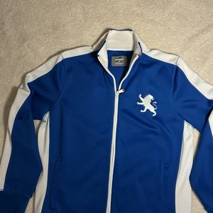 Express Herren Med Vintage Activewear Big Lion Full Zip Jacke royalblau/weiß - Bild 1 von 11