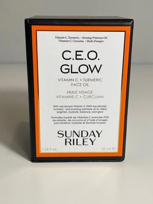SUNDAY RILEY CEO Glow Vitamin C & Turmeric Face Oil 1.18 FL OZ New Sealed - Image 1 of 4