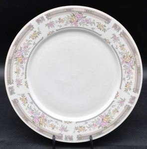 One (1) Manchester 4145 Porcelain China Dinner Plate With 22K Band 10 5/8" - Picture 1 of 5