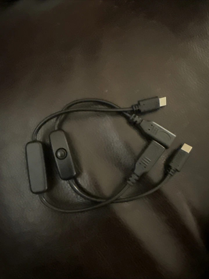 Micro USB Cable with on Off Power Switch Male to Female Extension Connector - Image 1 of 1