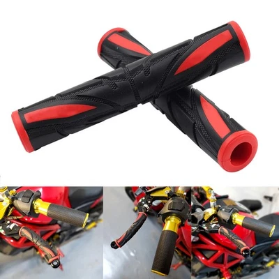Universal Motor Brake Clutch Handle Bar Grips Lever Rubber Sleeve Cover Red - Image 1 of 4