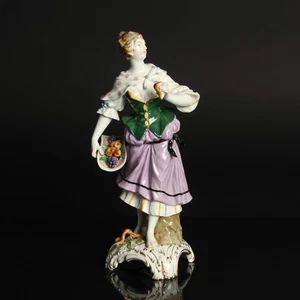 KPM Porzellan Figur KPM Berlin Reichsapfel Zepter top bemalt dekorativ vintage - Bild 1 von 9