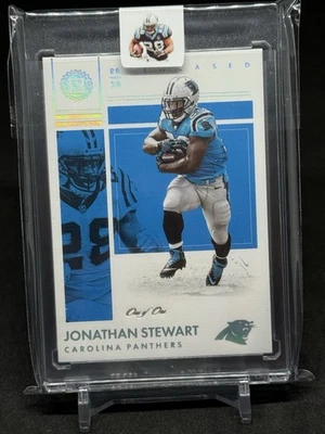 2017 PANINI ENCASED JONATHAN STEWART 1/1 CAROLINA PANTHERS - Image 1 of 2