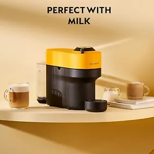 Nespresso Vertuo Pop Coffee Pod Machine by Magimix, Mango Yellow - Picture 1 of 3