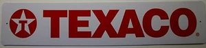 "Placa de señalización de tráfico TEXACO Star Street Oil gasolina gasolina 24""x5"" st hwy rd" marcador - Imagen 1 de 1