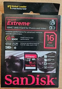 ***BRAND NEW*** Sandisk Extreme SD Card 16GB - Picture 1 of 1