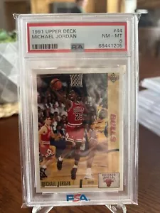 1991 Oberdeck Michael Jordan #44 PSA 8 ZIEGE - Bild 1 von 3