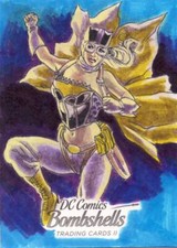 2018 Cryptozoic DC Bombshells Series 2 Sketch Card Streb Batgirl