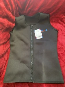 Gilet da bagno donna Elevate morbido grande nero nuovo con etichette - Foto 1 di 3
