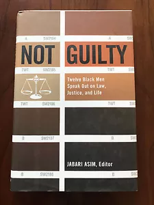 Not Guility, by Jabari Asim - 2001 - Signed, 1st Ed.,1st Prtg. Hardcover Book - Imagen 1 de 12