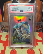 2022 DONRUSS ELI MANNING DOWNTOWN SSP CARD CASE HIT GIANTS PSA 10