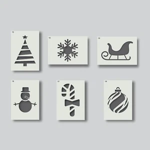 Weihnachtsschablonen für Kartenbasteln, Wohndeko, Weihnachtsdeko, Kunst & Basteln. GRUPPE 3 - Bild 1 von 9