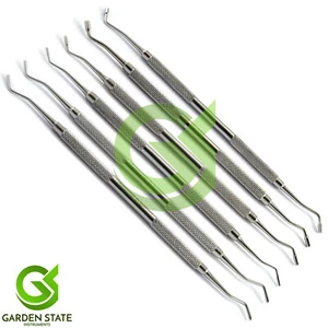 Set 6 strumenti di riempimento plastica amalgama liscia condensatore spina composita - Foto 1 di 7