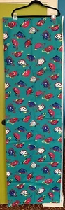 Vtg 90'sAbstract Turtles Cranston Print Works Schwartz Liebman Teal 44" x 4 Yds. - Picture 1 of 11