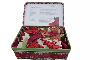 Vera Bradley HELLO DAHLIA PINK MULTICOLOR Bib Apron & Cookie Tin Gift Set -NEW - Picture 1 of 5