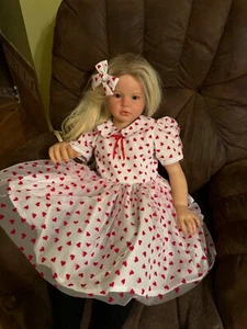 Little Girl Valentine's Dress Size 5T - Picture 1 of 7