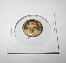 1910-12 Sweet Caporal Baseball Coin Pin Harry Wolter New York Yankees Near Mint