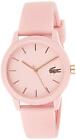Lacoste Women's 12-12 Pink Silicone Strap 2001065 