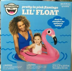 Pink Flamingo Baby Pool Float Pool Water Seated Float Ages 12-36M Up to 40 lbs - Picture 1 of 12