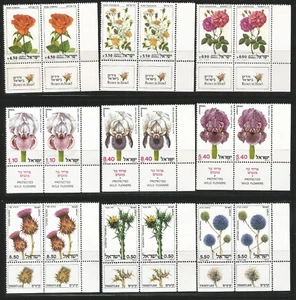 Israel Flowers Holy Land three mint full sets MNH/VG - Picture 1 of 1
