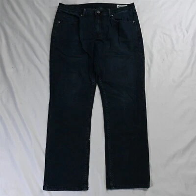 Pantalones de mezclilla Buffalo David Bitton 34 x 30 Jackson-X rectos elásticos oscuros Foto 1 de 4