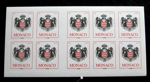 MONACO - SCOTT# 2410a - BOOKLET PANE - MNH - CAT VAL $12.50 - Picture 1 of 2