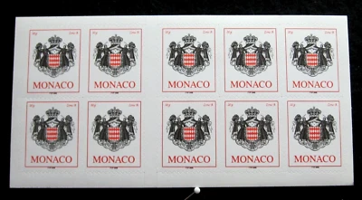 MONACO - SCOTT# 2410a - BOOKLET PANE - MNH - CAT VAL $12.50 - Image 1 of 2
