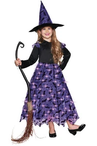 Underwraps Purple Witch Child Girls Halloween Costume 27664 - Picture 1 of 2