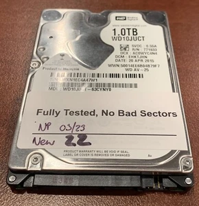 Disco duro Western Digital WD10JUCT-63CYNY0 DCM EHKTJHN 1 TB 5400 RPM 2,5" SATA - Imagen 1 de 1