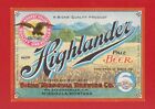UNITED STATES: SICKS BREWING Co. MONTANA - HIGHLANDER BEER LABEL Pack K12