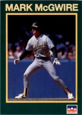 1990 Starline Long John Silver Baseball Mark McGwire Oakland Athletics #27