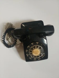 Vintage Stromberg Carlson Black Rotary Dial Desk Corded Telephone - Picture 1 of 4