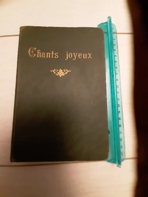 LIBRO 1933 SPARTITI 219 CANZONI GIOIOSE PER CULTI RELIGIOSI RARO LINGUA FRANCESE - Immagine 1 di 3