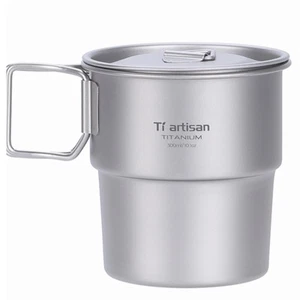 Titanium Cup Titanium Cup Backpacking Camping Coffee Cup Stackable Mug - Bild 1 von 25