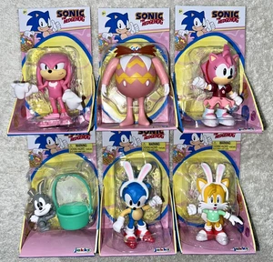 2024 SONIC EASTER 2,5" FIGUREN SONIC TAILS KNUCKLES AMY POCKY DR. EGGMAN **NEU** - Bild 1 von 9