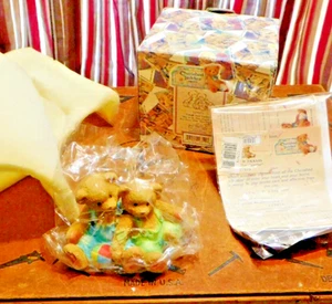 1995 Cherished Teddies 127973 Travis & Tucker We're in This Together Hillman COA - Picture 1 of 10