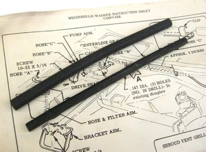 1965-1969 Corvair NOS GM Ribbed Washer Hoses Monza 500 1966 1967 1968 164 - Picture 1 of 2