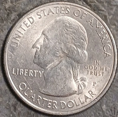 2015 P Kisatchie Louisiana Quarter Strike Through Error Coin - Image 1 of 4