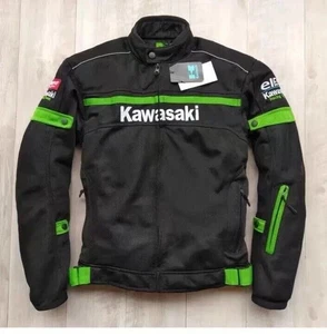 Nueva Chaqueta Kawasaki Motocicleta Tela Malla Verano Motocicleta Montar Motociclista Chaqueta - Imagen 1 de 3