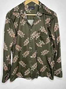 Vintage Arrow Button Down Short Sleeve Medium Scrambler Geometric Print 60's - Bild 1 von 11