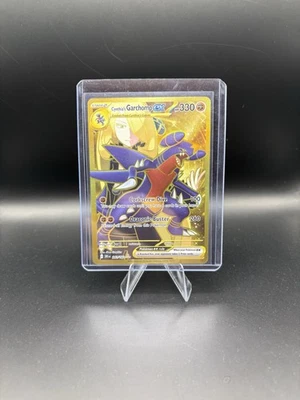 Cynthia's Garchomp EX Hyper Rare Card 241/182 Sv10: Destined Rivals Holo Gold - Image 1 of 2