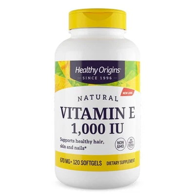 Healthy Origins Vitamin E 120 Count Antioxidant Support Immune Heart Health - Изображение 1 из 4