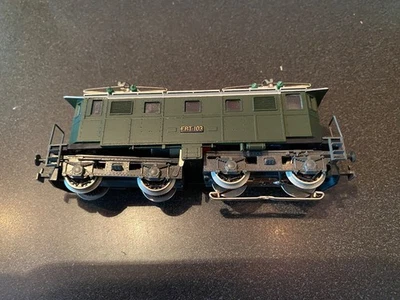 LILIPUT 112 W HO Scale Train Locomotive Electric EBT 103 Green AC 3 Rail READ - Image 1 of 4