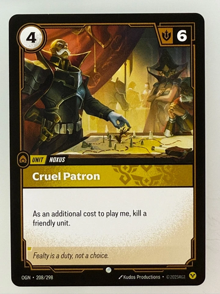 Riftbound League of Legends - x3 Cruel Patron 208 - Image 1 of 1