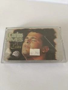 CARLOS VIVES, 15 Exitos- CASSETTE - NEW / NUEVO - Picture 1 of 3
