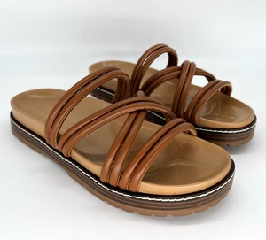 NUEVO EN CAJA Madewell Multi-Correa Lugsole Slides En Cuero Sillín Inglés MÚLTIPLES TAMAÑOS - Imagen 1 de 20