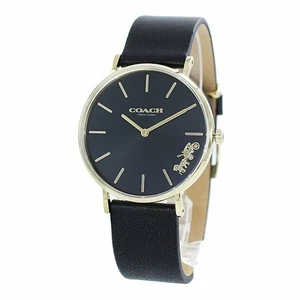 Reloj Coach Mujer Perry Simple Chic Cuero Negro Dorado 14503333 - Imagen 1 de 6