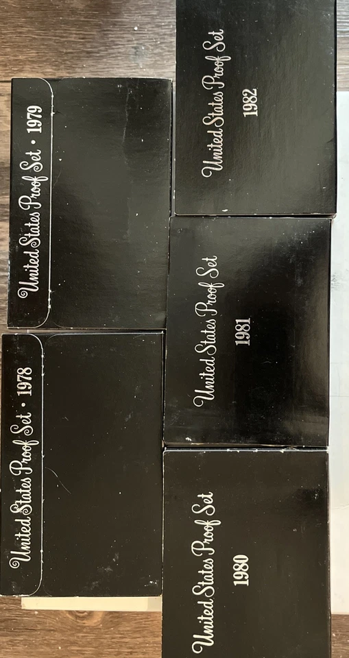 Lot of (5) 1974 United States Mint Proof Sets Original Packaging Brilliant - Image 1 of 1